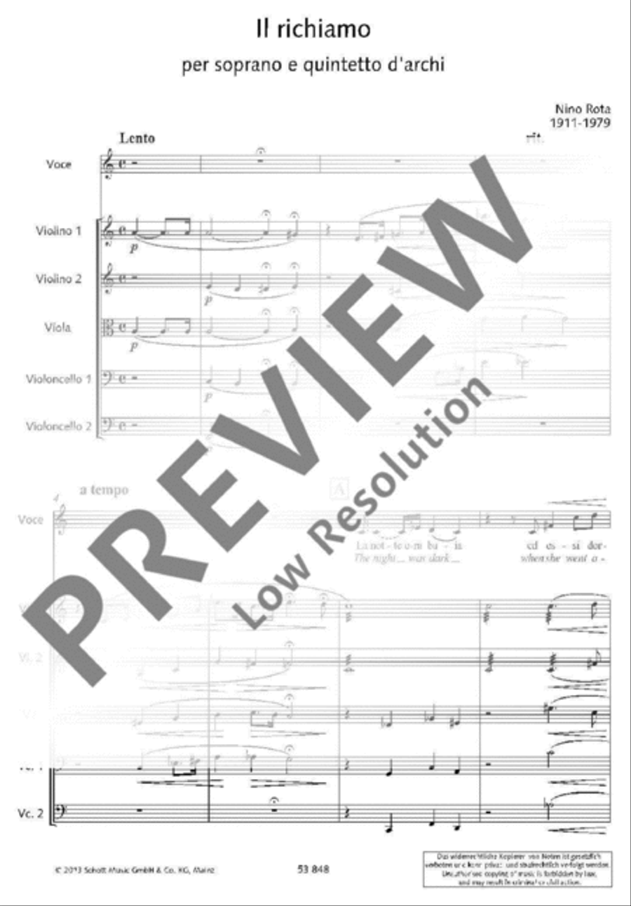 Il richiamo Cello scores gallery preview page 4