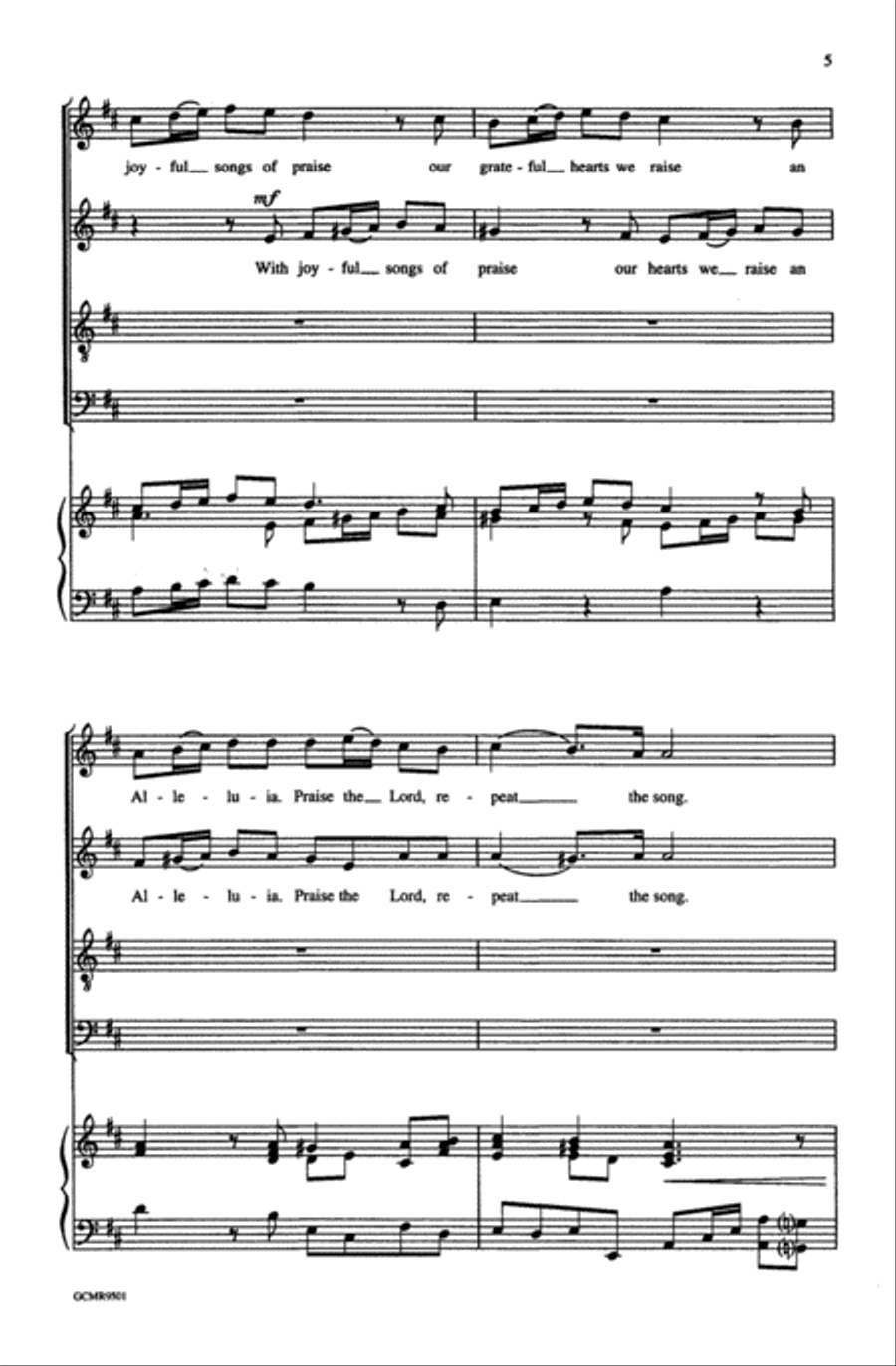 Sing to God! Sing to God! 4-Part scores gallery preview page 5