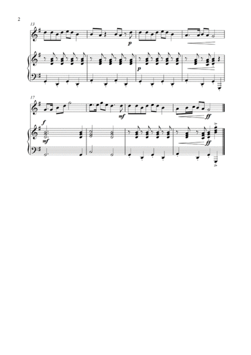 Camptown Races (for Flute and Piano accompaniment) image number null