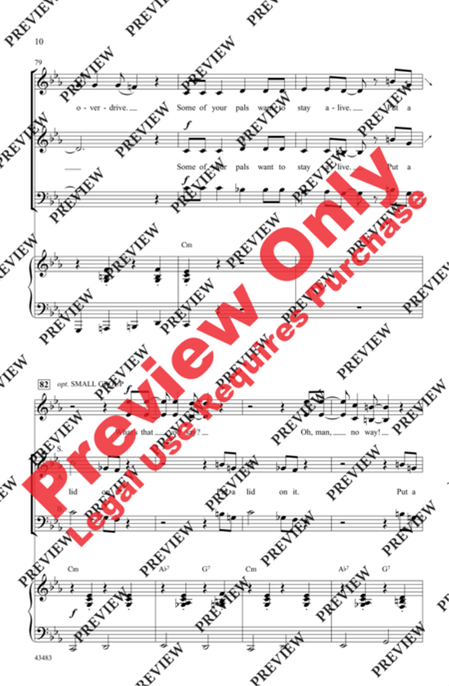 Put a Lid on It 3-Part scores gallery preview page 10