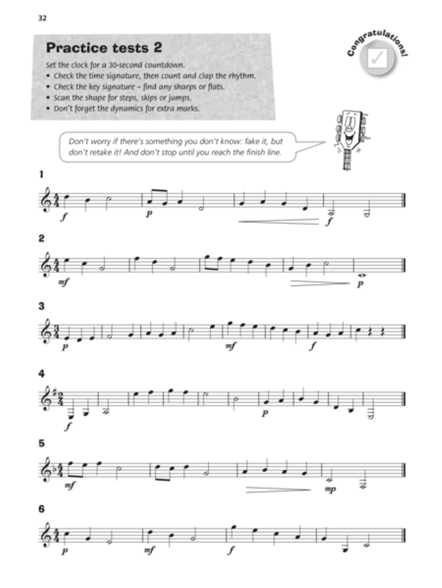 Guitar Basics Sight-Reading Guitar scores gallery preview page 4
