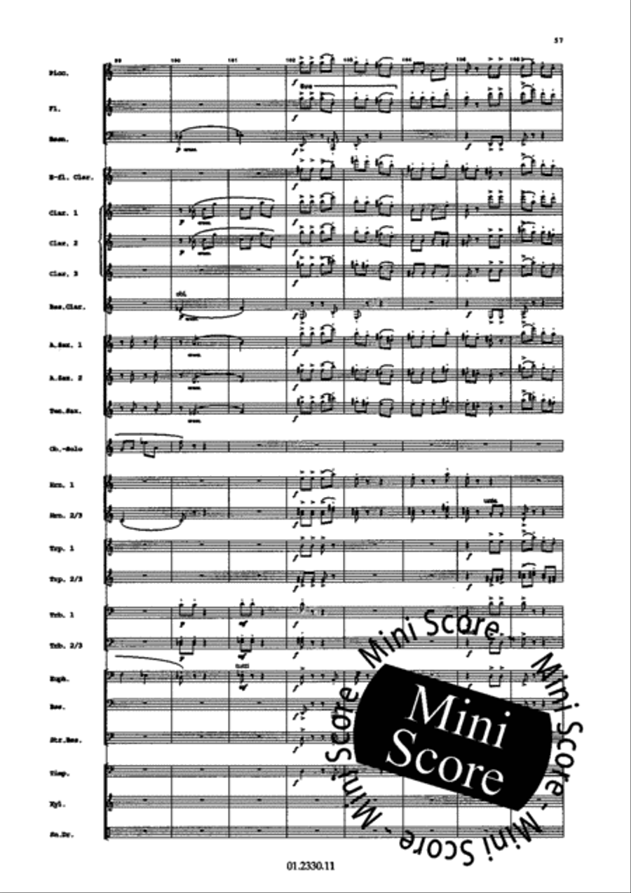 Concerto Pour Harmonica Concerto Pour Harmonica Concert Band scores gallery preview page 63
