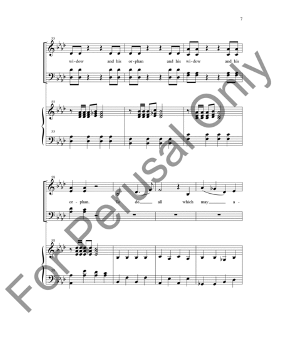 A Just And Lasting Peace (Choral Score) 4-Part scores gallery preview page 8