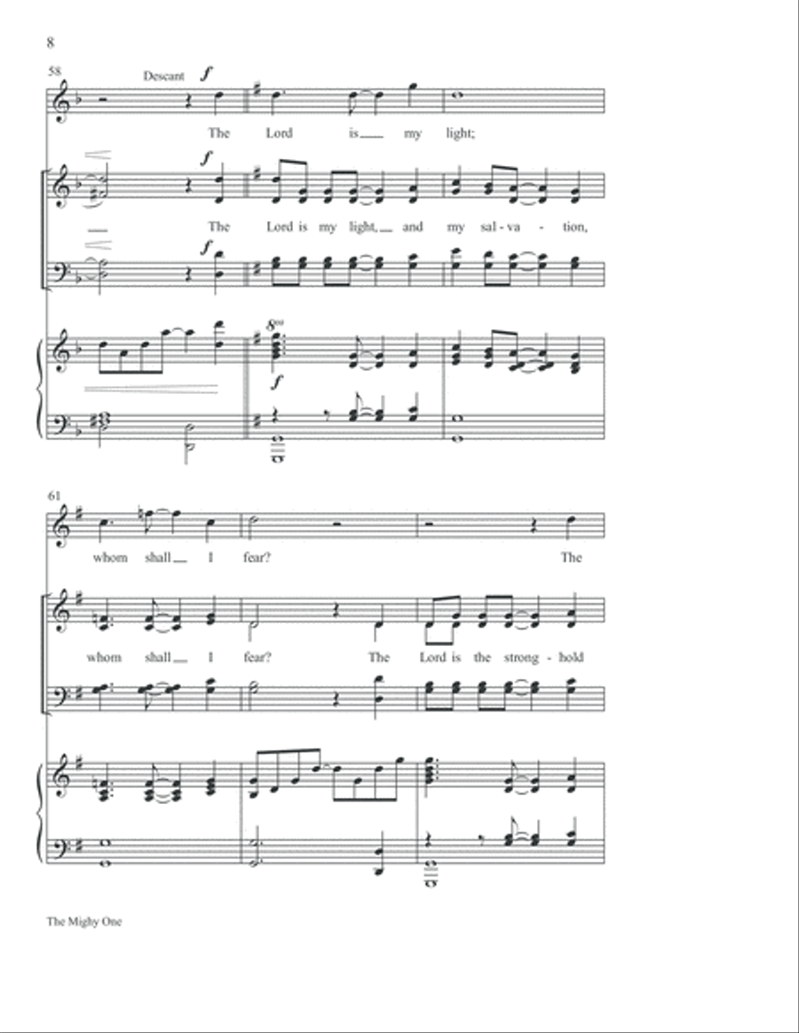 The Mighty One 4-Part scores gallery preview page 9