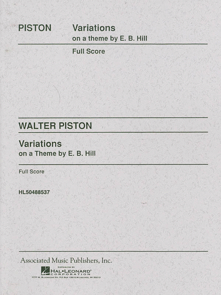 Variations on a Theme by Edward Burlingame Hill