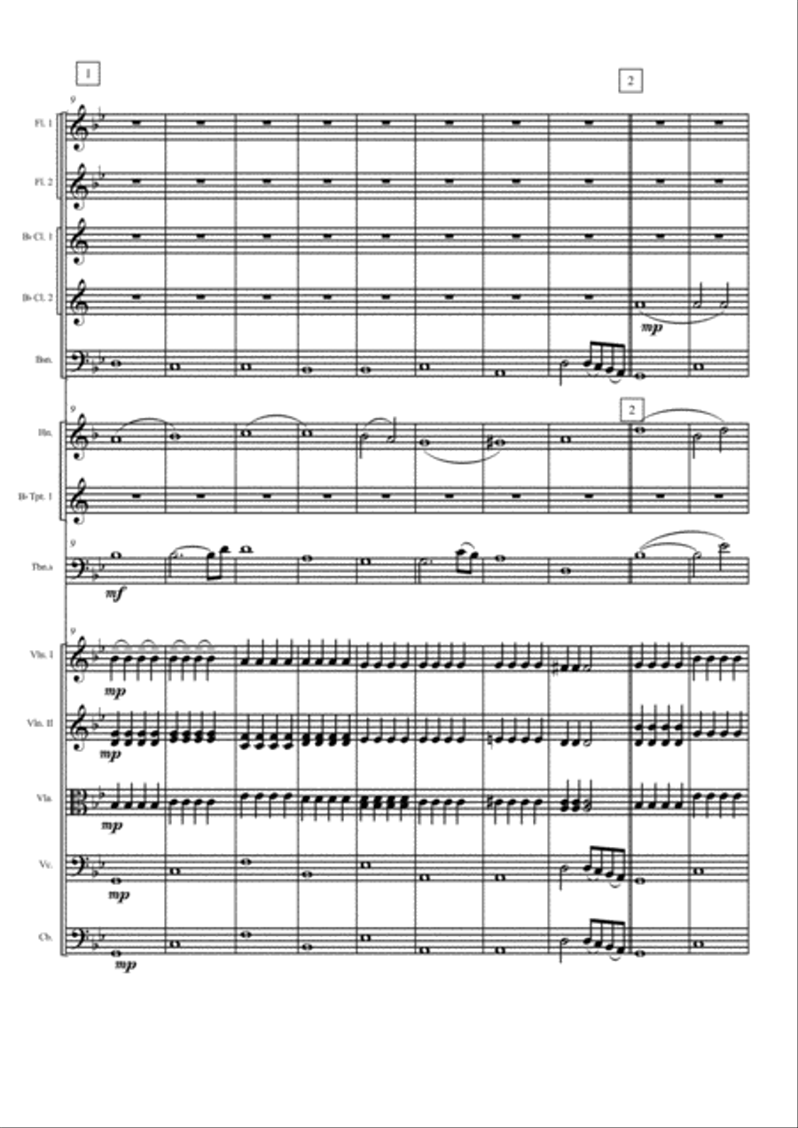Ave Maria (For trombone and chamber orchestra) Chamber Orchestra scores gallery preview page 3
