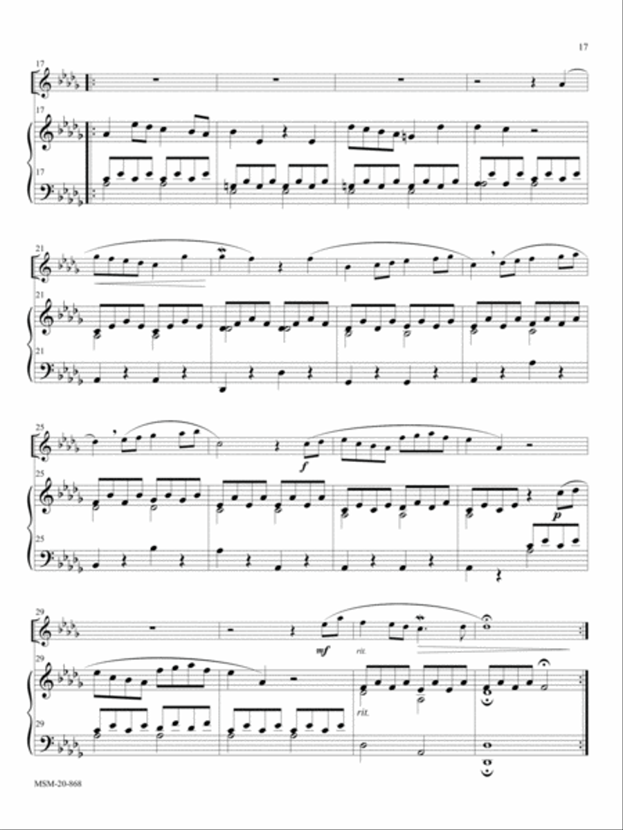 Adagio Clarinet Solo scores gallery preview page 2