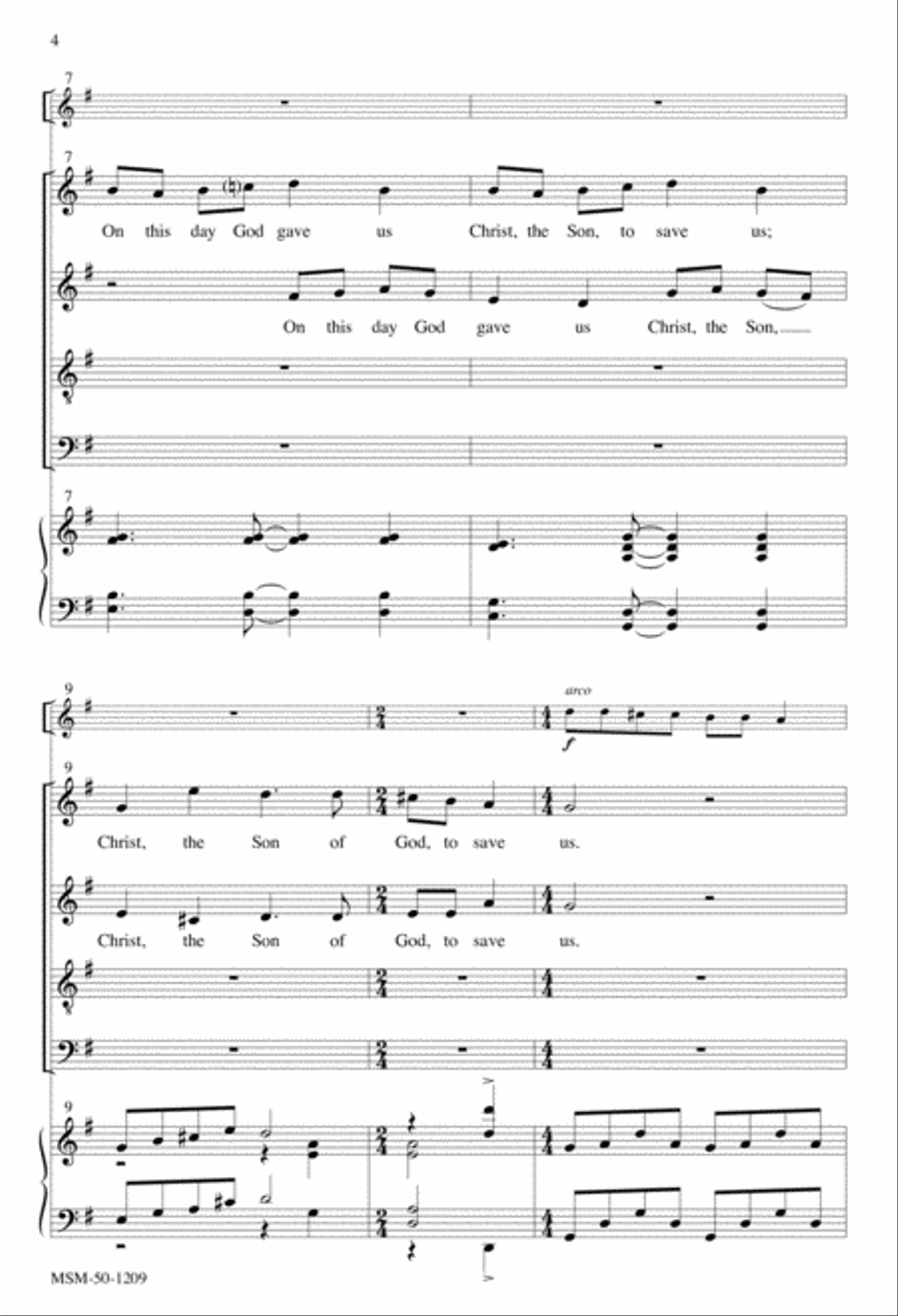Let Our Gladness Have No End Divisi scores gallery preview page 4