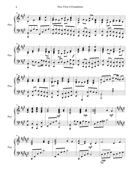 How Firm a Foundation NEW PIANO SOLO