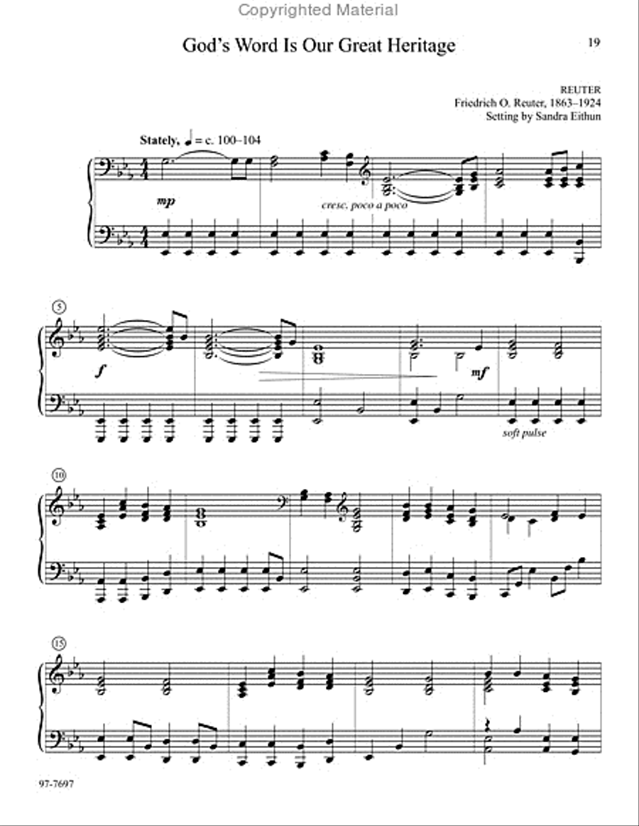 Thy Strong Word: Piano Music for Reformation Piano Solo scores gallery preview page 7