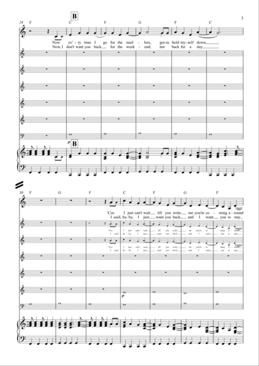 Walking On Sunshine Alto Saxophone scores gallery preview page 3
