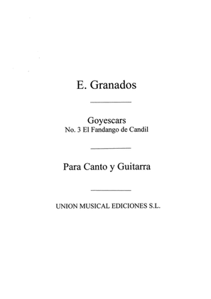 Book cover for El Fandango Del Candil No.3 From Goyescas