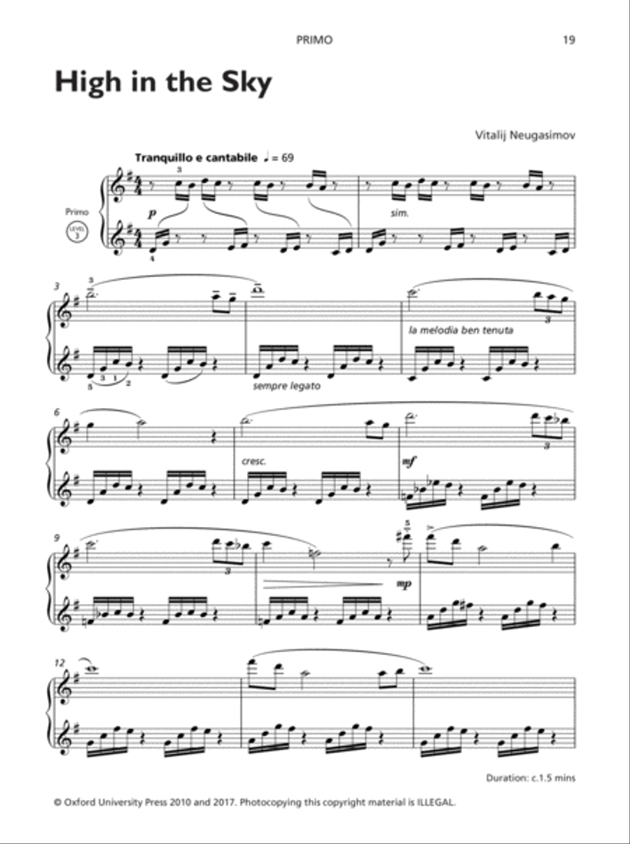 Piano Sketches Duets Book 1 Piano Duet scores gallery preview page 18