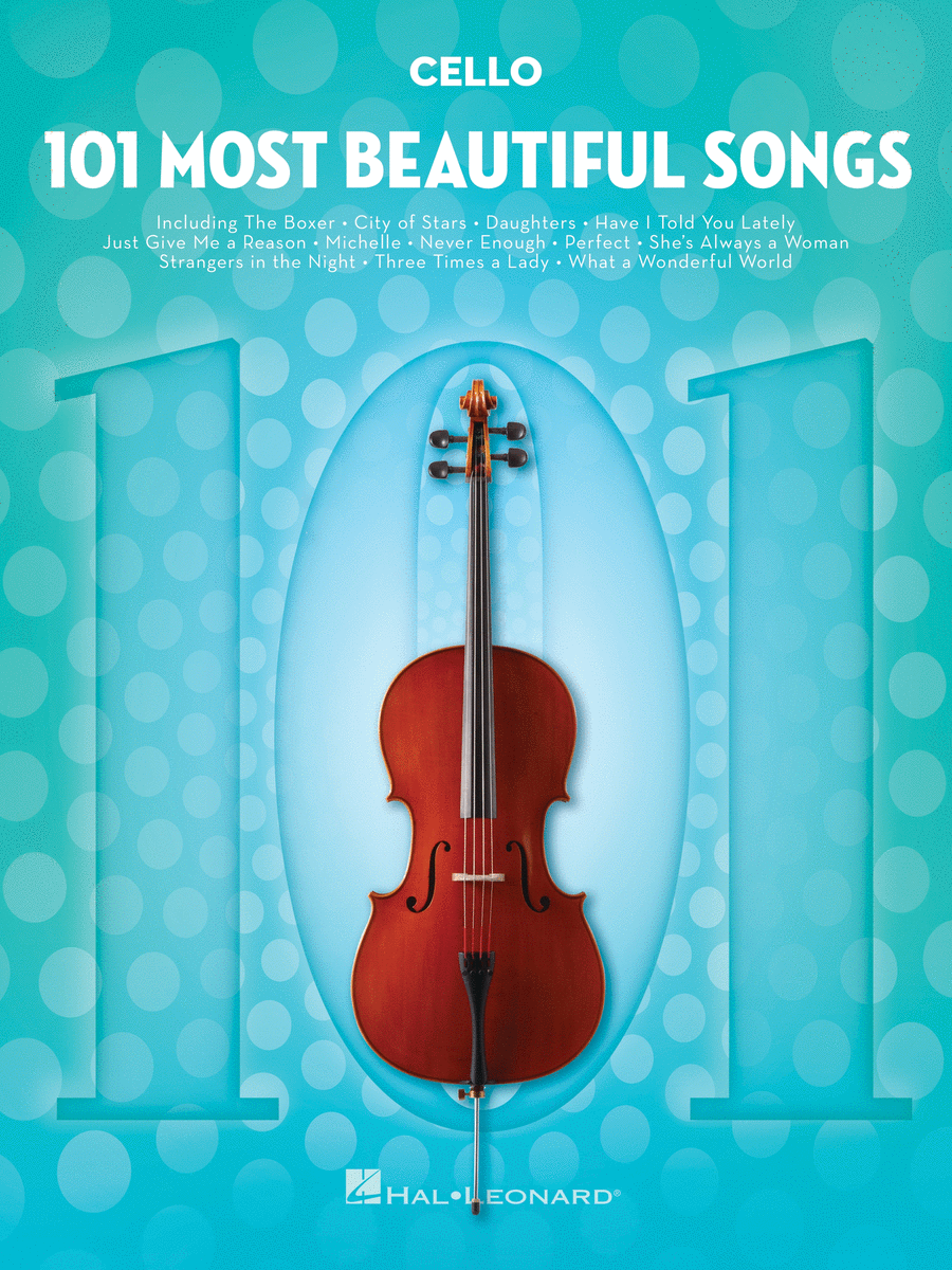 101 Most Beautiful Songs Cello scores gallery preview page 1