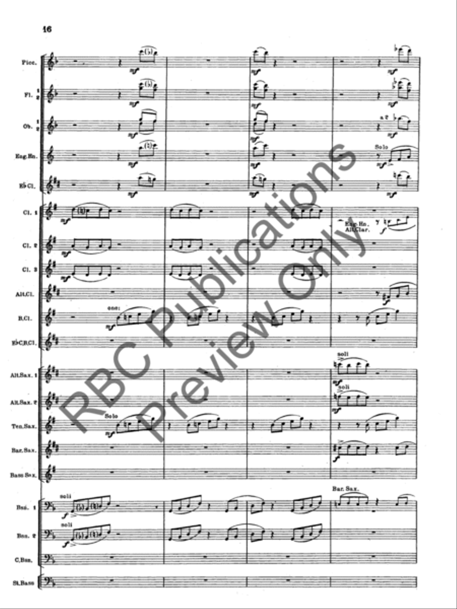 Overture For Woodwinds Overture For Woodwinds Score scores gallery preview page 19