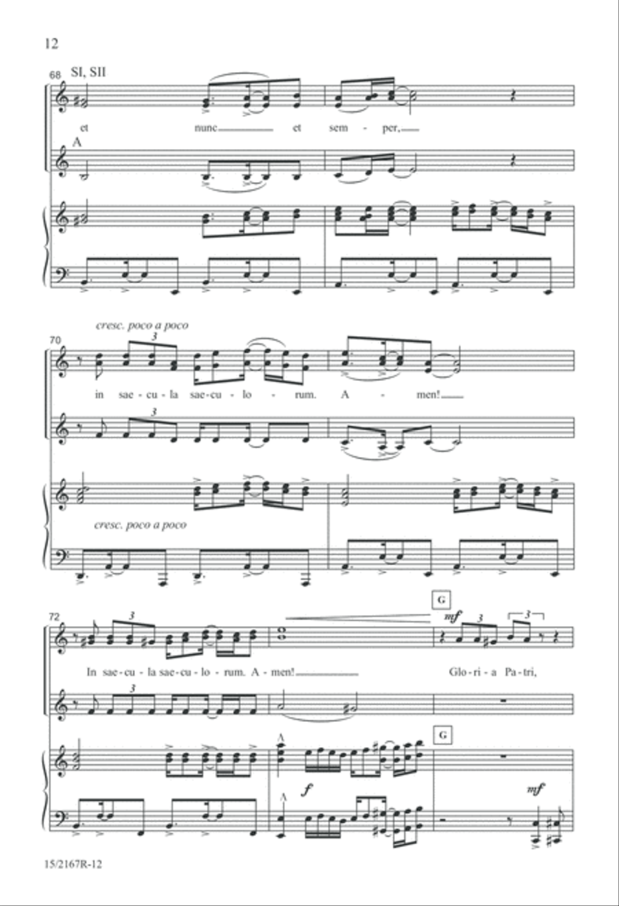 Gloria Patri Gloria Patri SSA scores gallery preview page 12