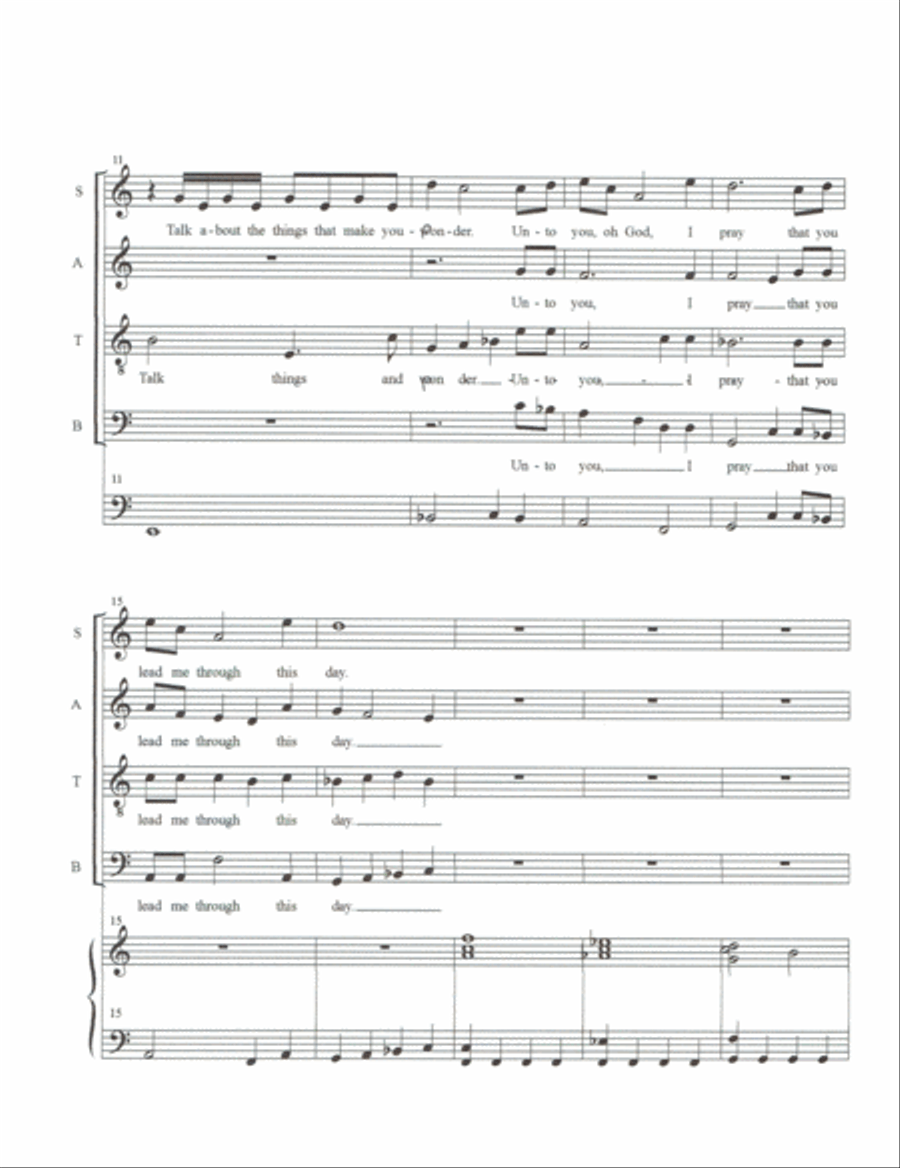 Open Up Your Eyes 4-Part scores gallery preview page 2