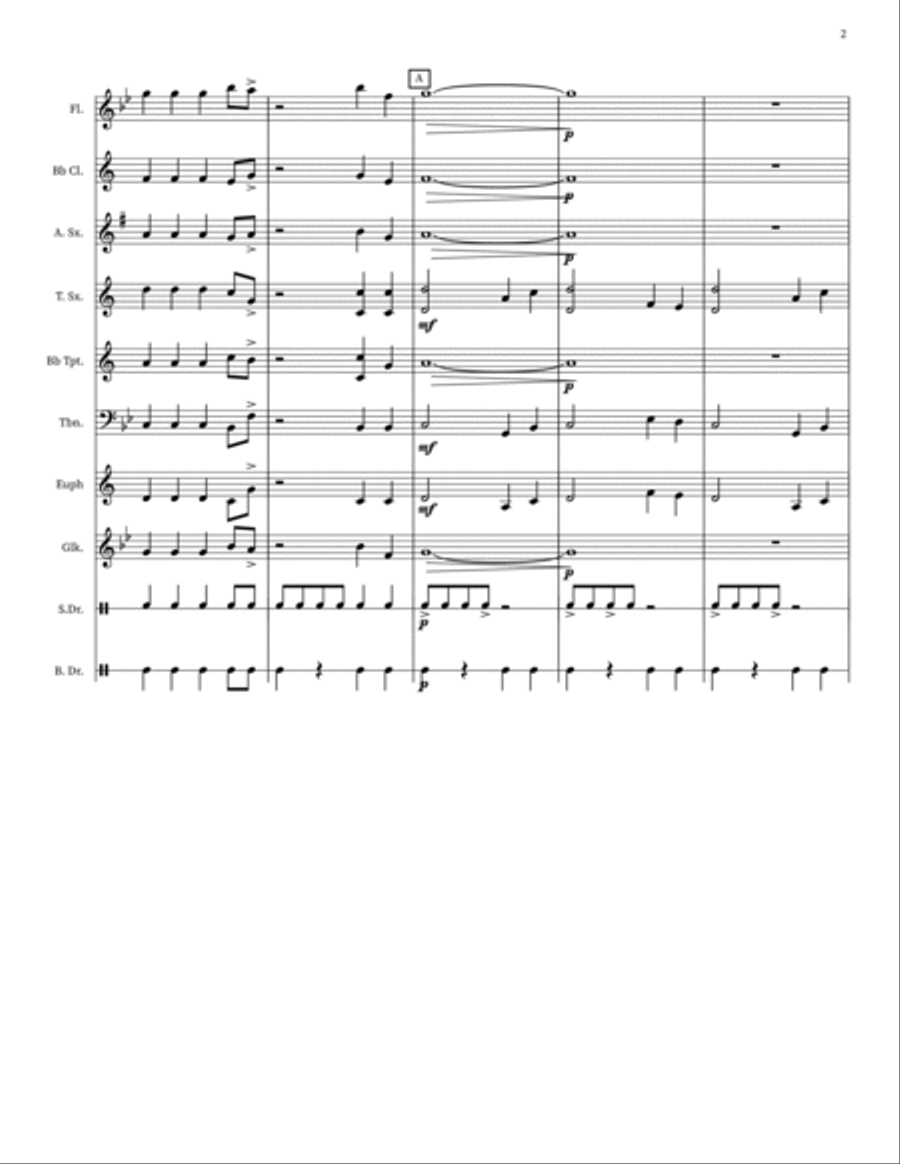 Where Dorian Ends Up Where Dorian Ends Up Concert Band scores gallery preview page 2