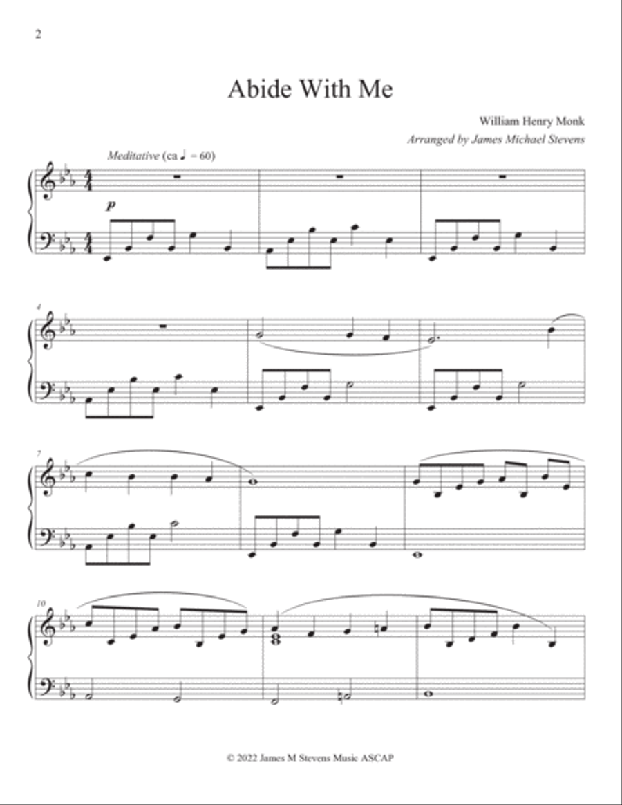 Quiet Hymns for Meditation - Piano Book Piano Method scores gallery preview page 2