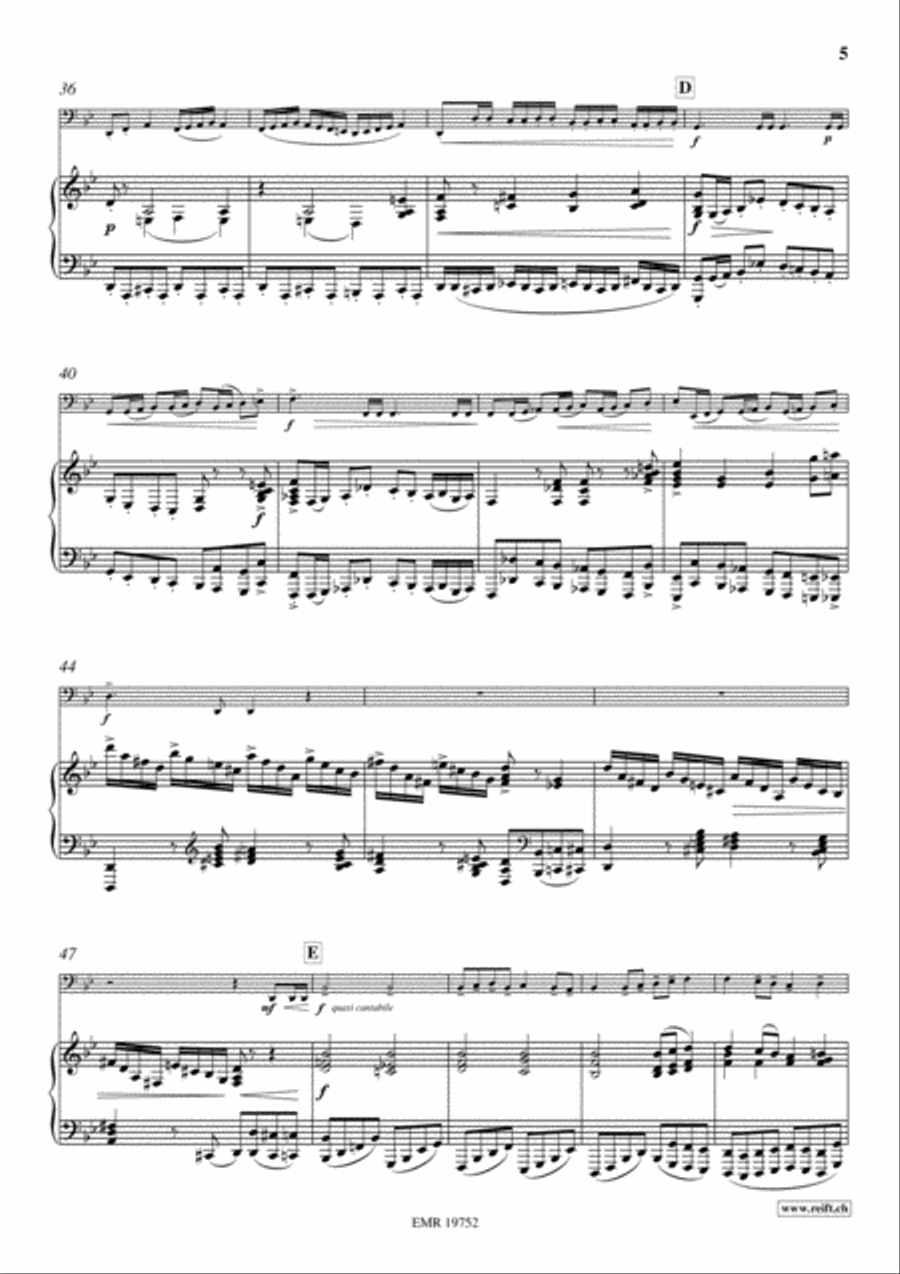 Konzert-Etude Tuba scores gallery preview page 5
