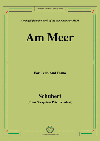 Schubert-Am meer,for Cello and Piano image number null
