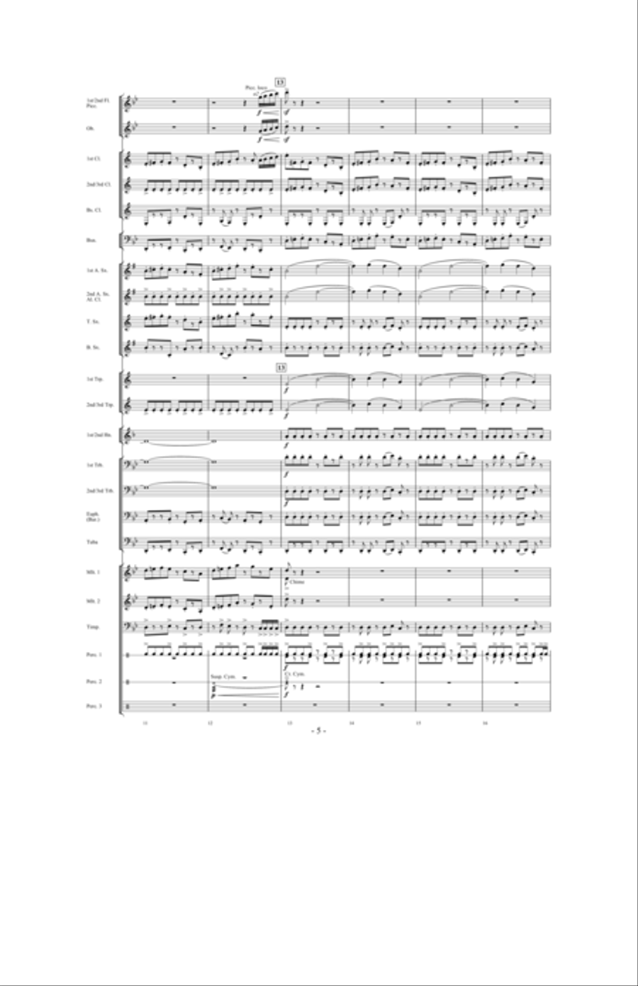 Toward the North Star Toward the North Star Concert Band scores gallery preview page 4