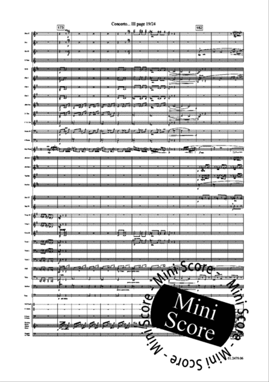 Concerto for Trumpet part 4 and 5 Concert Band scores gallery preview page 23