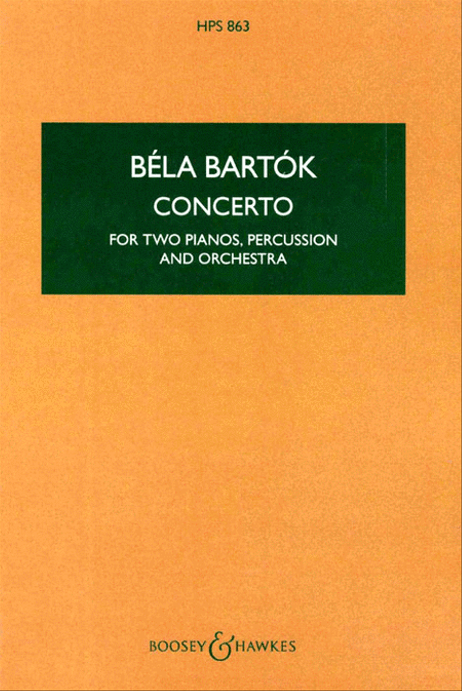 Concerto for Two Pianos, Percussion and Orchestra Orchestra scores gallery preview page 1