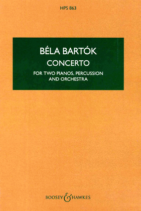 Book cover for Concerto for Two Pianos, Percussion and Orchestra