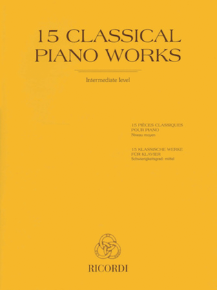 Book cover for 15 Classical Piano Works