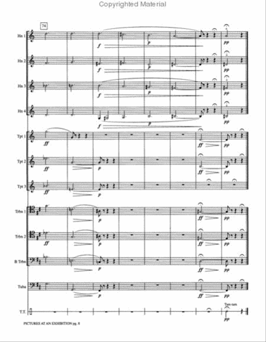 Pictures at an Exhibition Small Ensemble scores gallery preview page 3