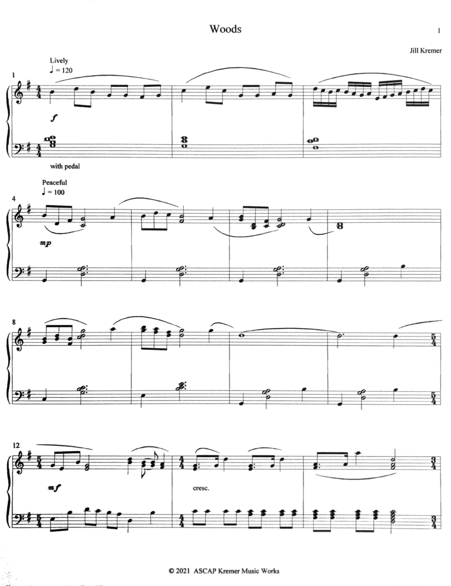 Woods Piano Method scores gallery preview page 1