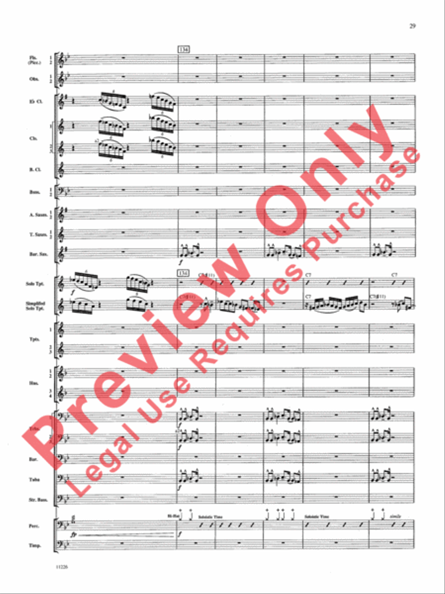 American Jazz Suite Concert Band scores gallery preview page 30