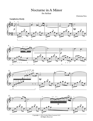 Nocturne in A Minor - Original Piano Solo