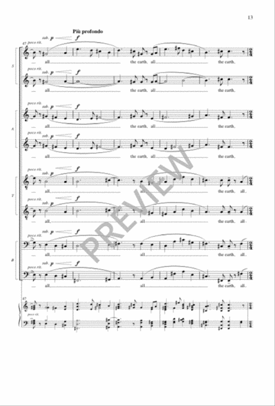 The Heart's Reflection SSAATTBB scores gallery preview page 13