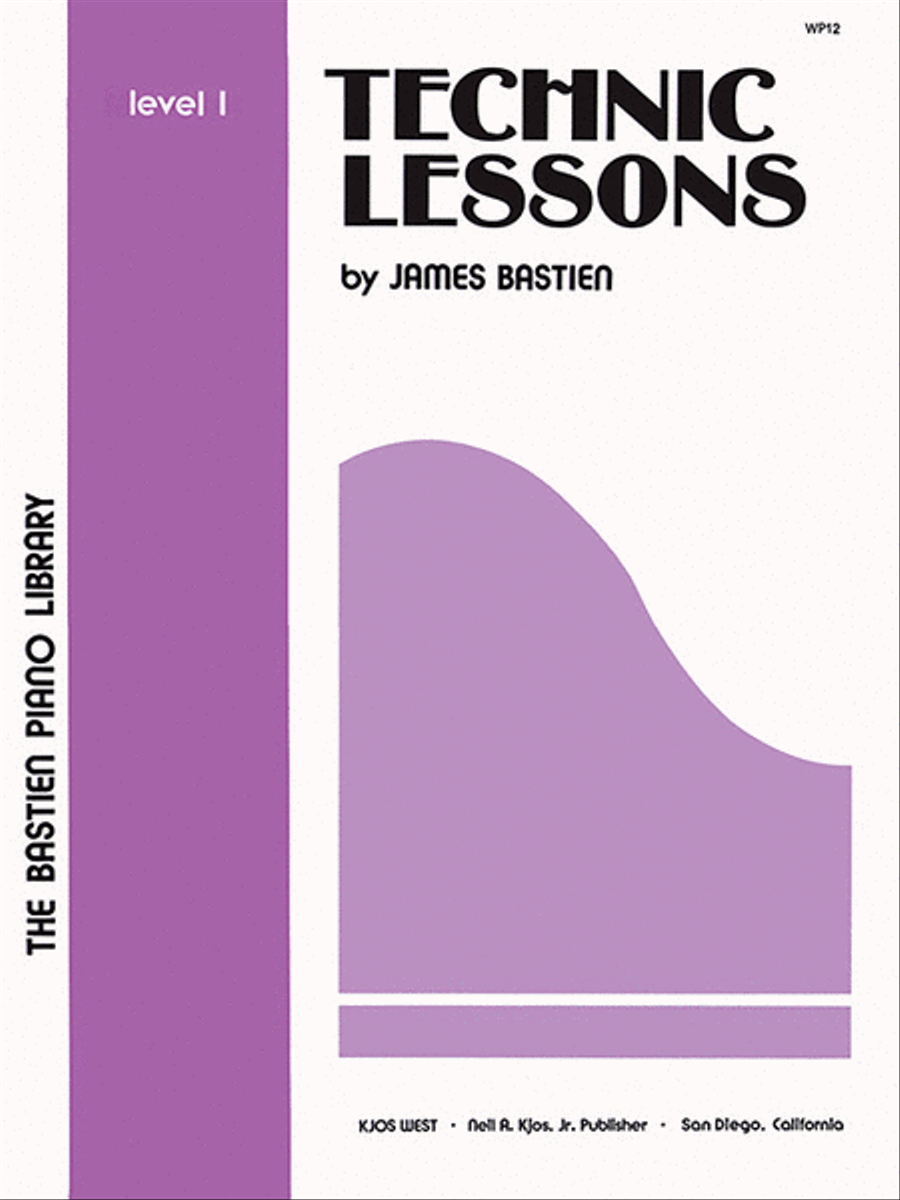 Technic Lessons, Level 1 Technic Lessons, Level 1 Piano Method scores gallery preview page 1
