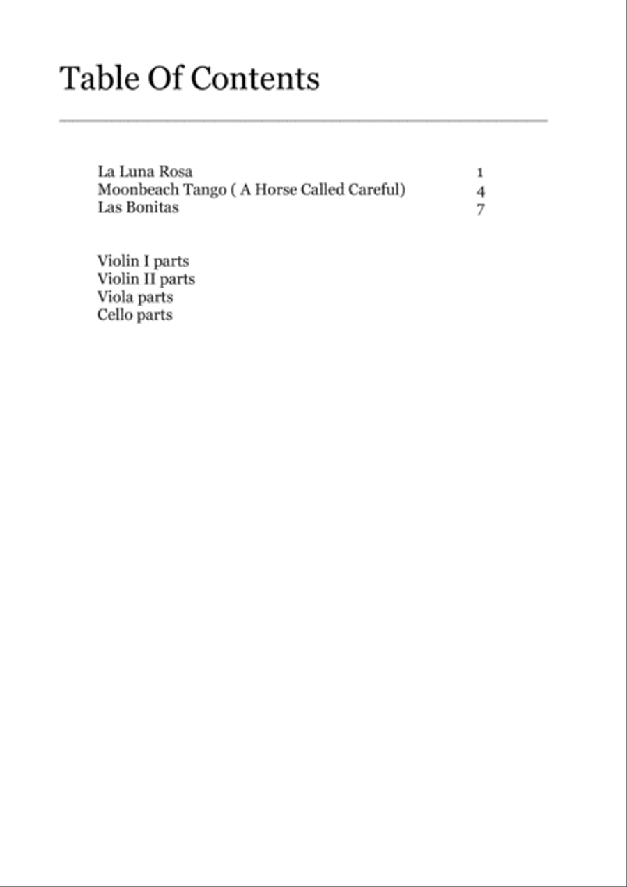 3 Tangos For String Quartet String Quartet scores gallery preview page 2