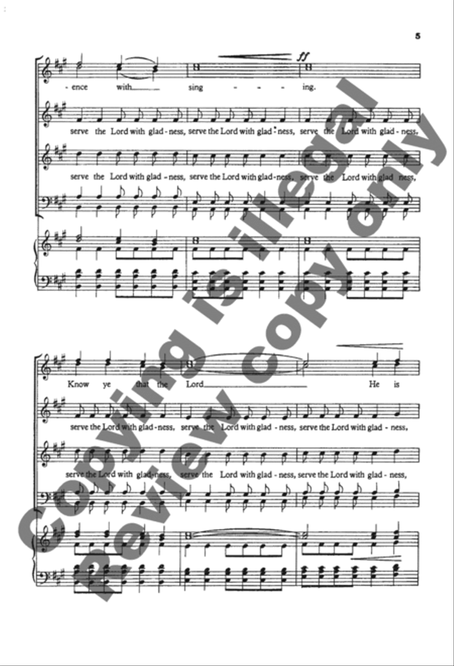 Make a Joyful Noise Unto the Lord 4-Part scores gallery preview page 18