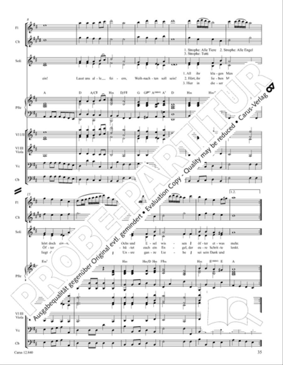 Ochs und Esel wissen mehr Orchestra scores gallery preview page 35