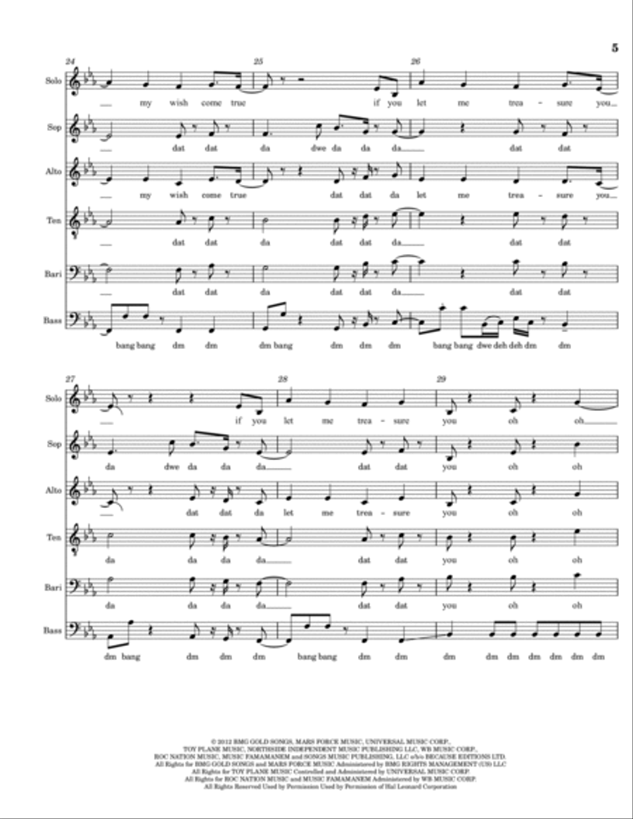 Treasure Divisi scores gallery preview page 5