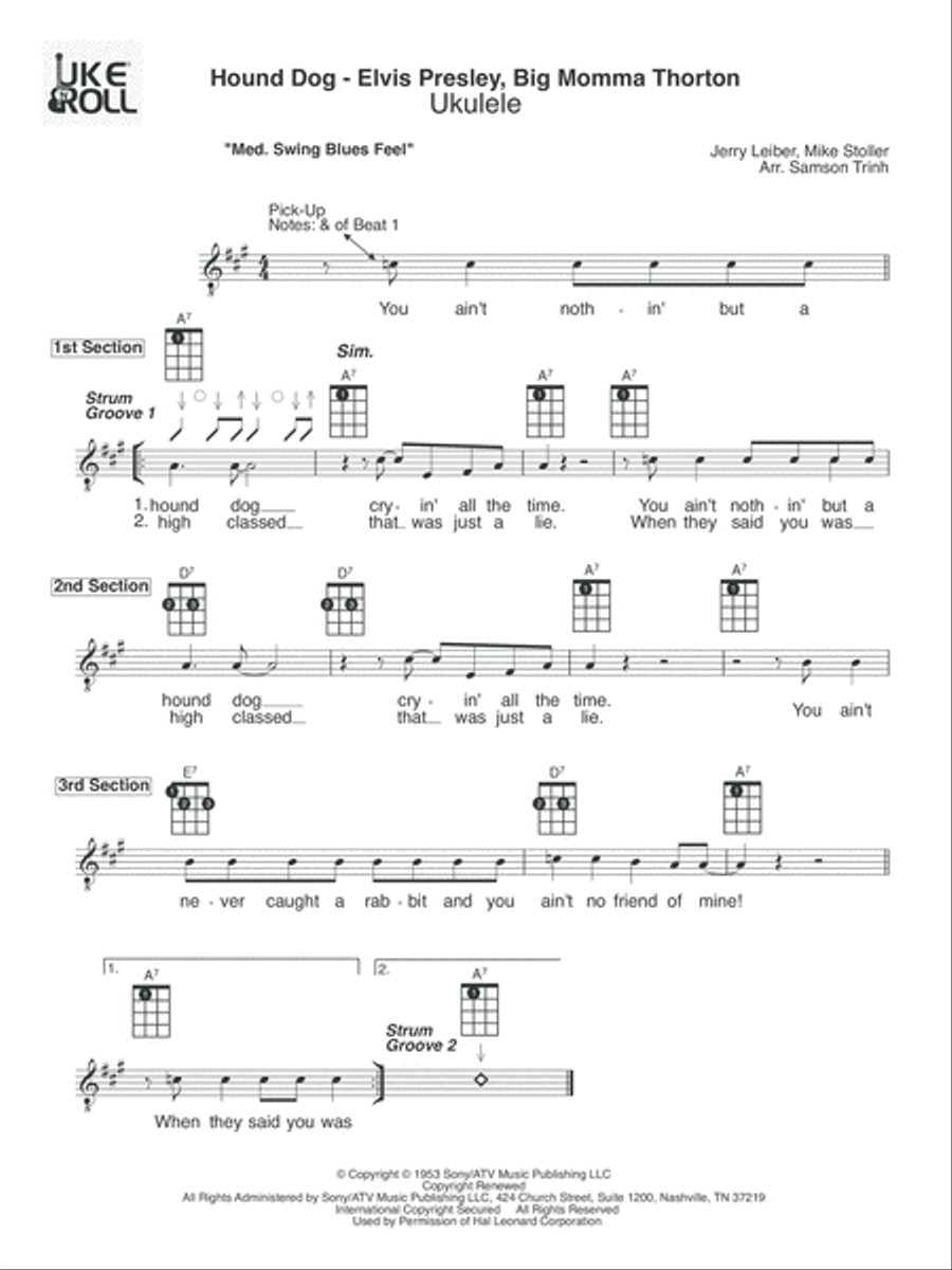 Hound Dog Voice scores gallery preview page 1