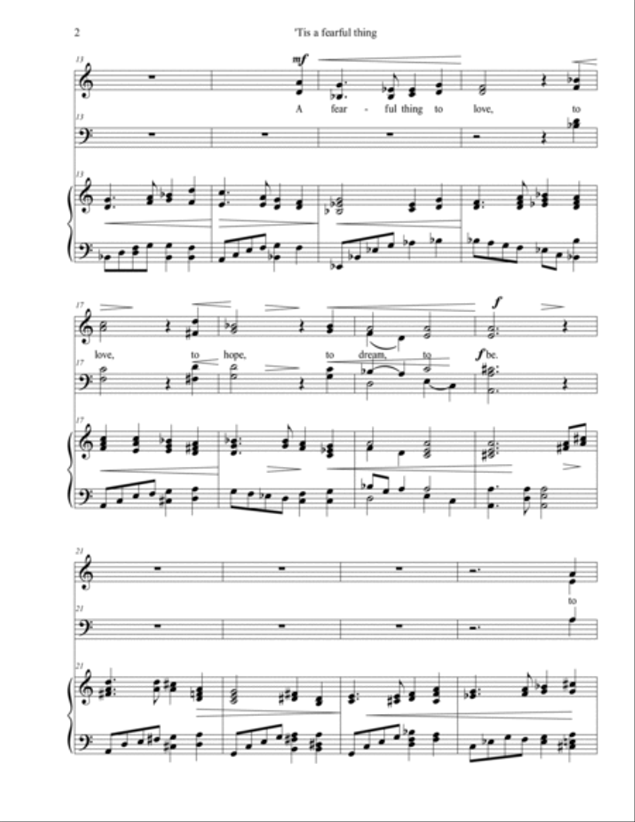 Tis a fearful Thing Tis a fearful Thing 4-Part scores gallery preview page 4