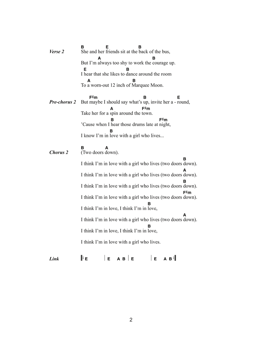 Two Doors Down Two Doors Down Acoustic Guitar scores gallery preview page 2