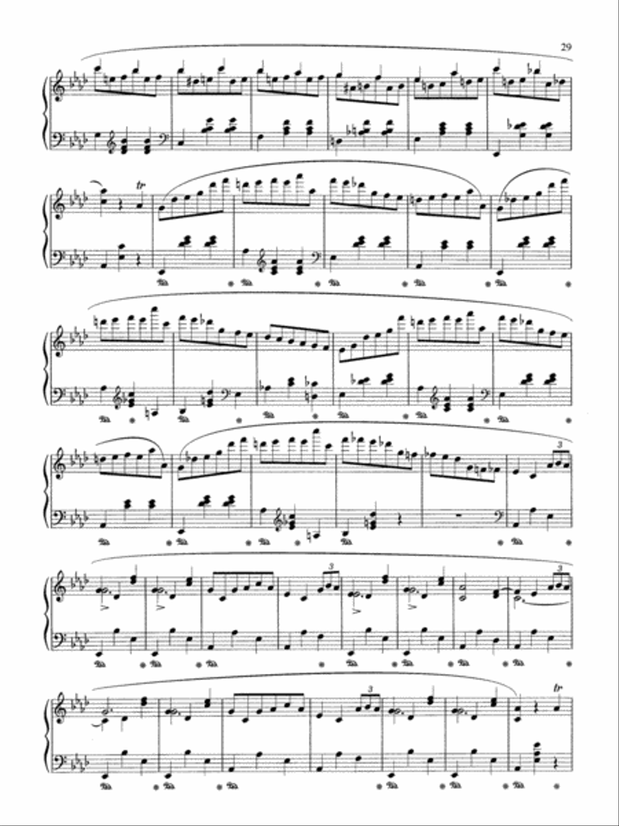 Chopin: Valse, Op. 42 Piano Solo scores gallery preview page 2