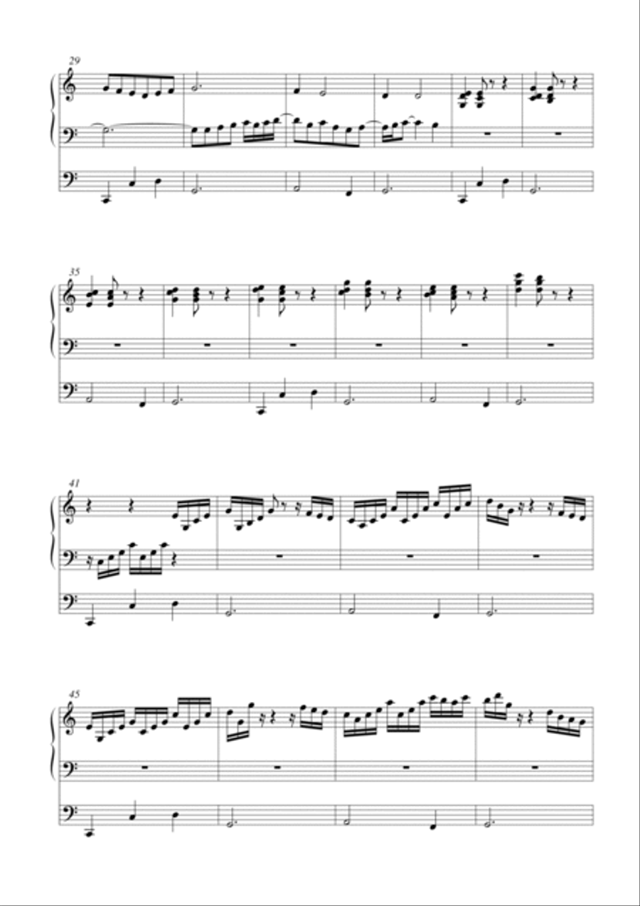 Ciacona in C-Dur Organ Solo scores gallery preview page 2