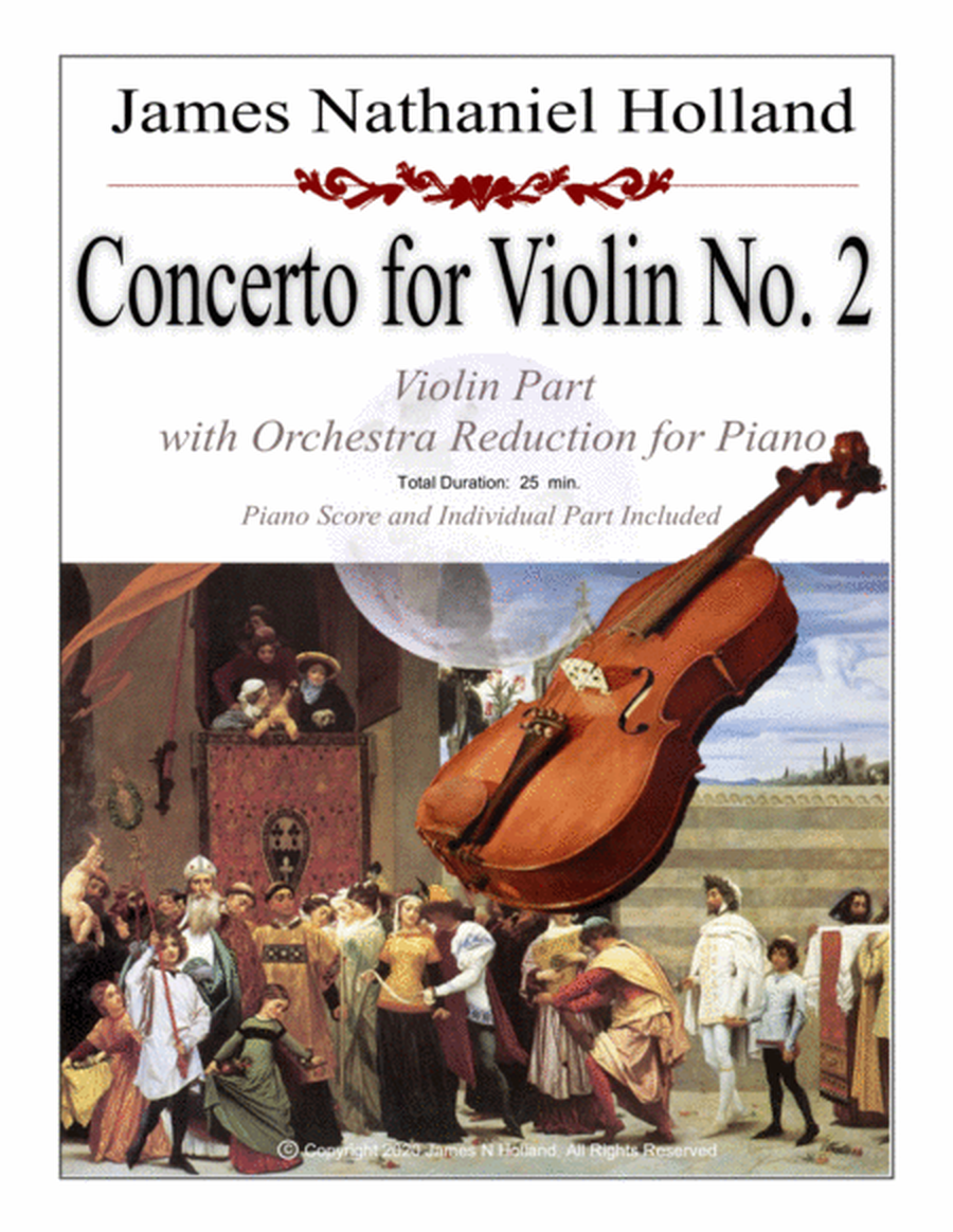 Concerto for Violin No. 2 (Individual Part and Reduced Orchestral Score) image number null