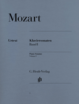 Book cover for Mozart - Piano Sonatas Vol 1 Urtext