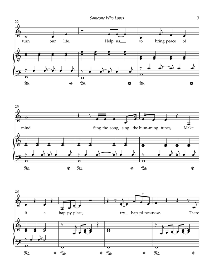 Someone Who Loves You Piano, Vocal scores gallery preview page 3