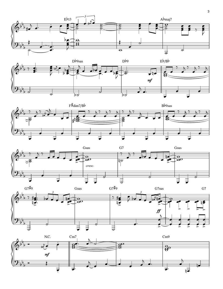 Winelight Piano Solo scores gallery preview page 3