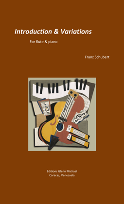 Book cover for Schubert Intro & Variations for flute & piano